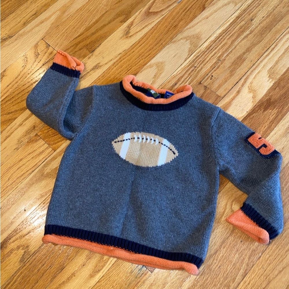 Baby Boy Toddler Football Sweater. Size 24 Months. Worn Once